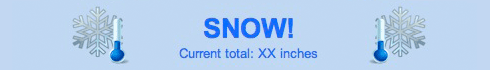 Snow with total